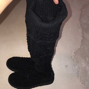 Black Crochet Uggs